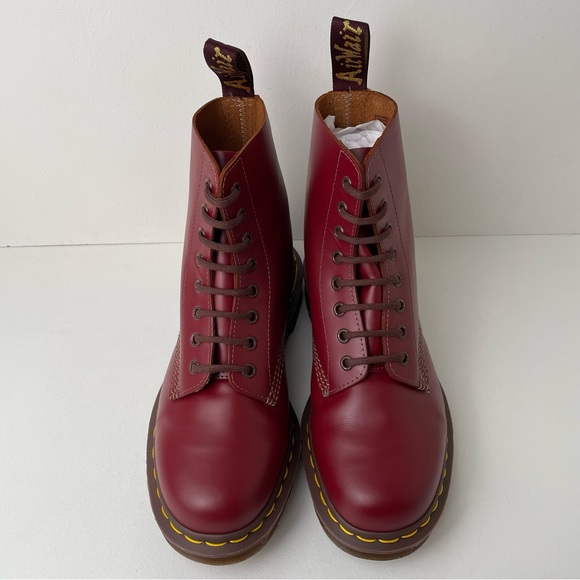 Dr. Martens Oxblood Red Quilon Leather 1460 England Lace Up Boots UK 6 - Picture 2 of 16